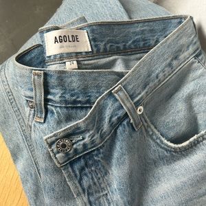 A Gold E Criss Cross Upsized Wide leg jean